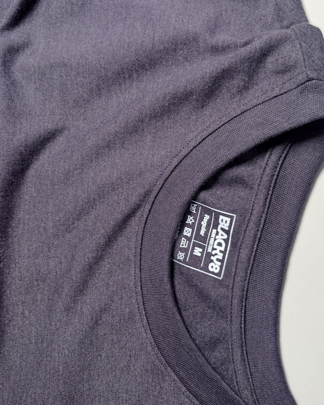 Dark Grey Cotton Regular T-Shirt