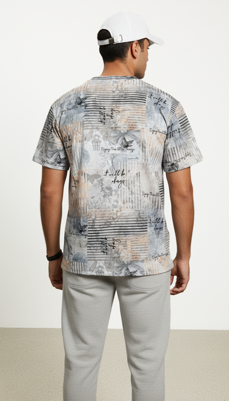 "Urban Pastel Graphic Tee" Regular T-Shirt