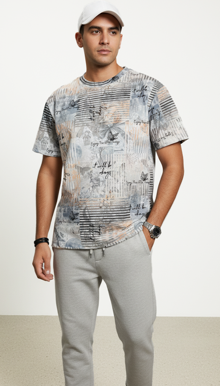 "Urban Pastel Graphic Tee" Regular T-Shirt