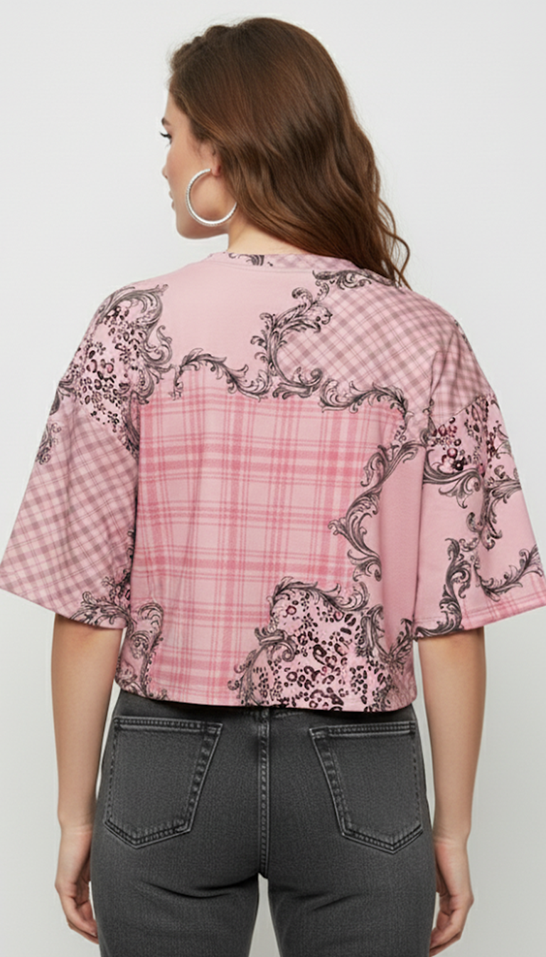 Vintage Vibe Crop-Top Tee