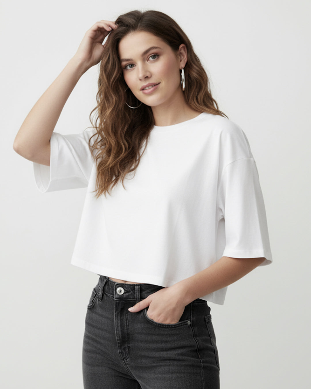 Plain White Cotton Oversized T-Shirt