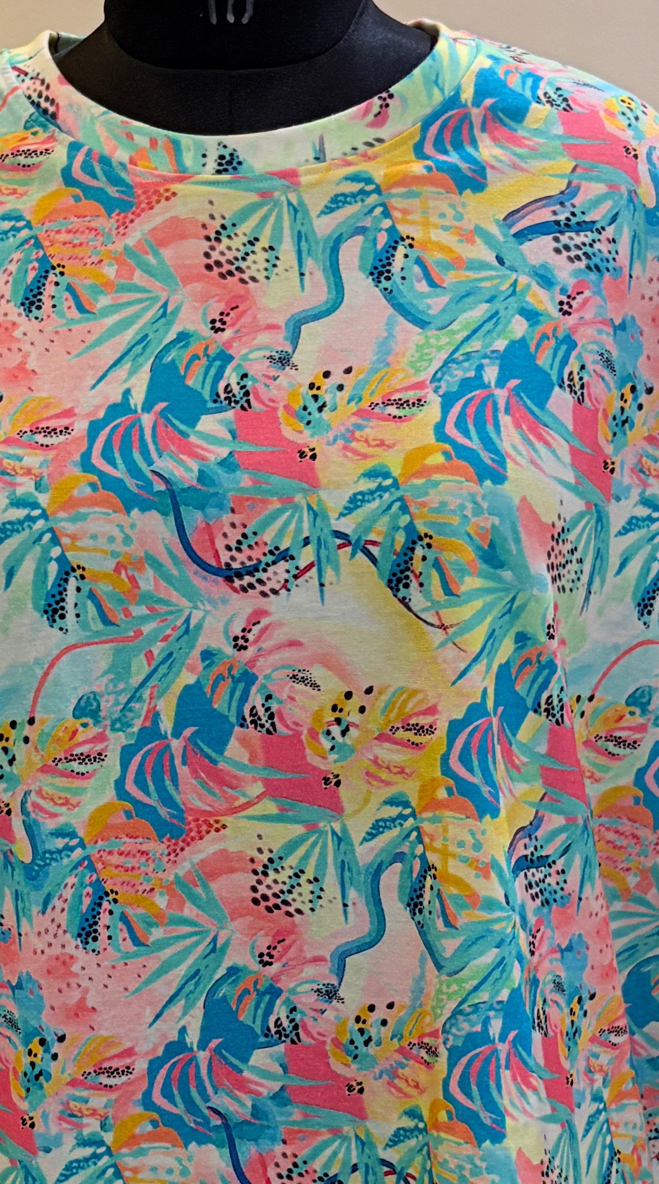 Abstract mixed Cotton Oversized T-Shirt